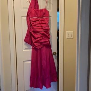Pink evening gown